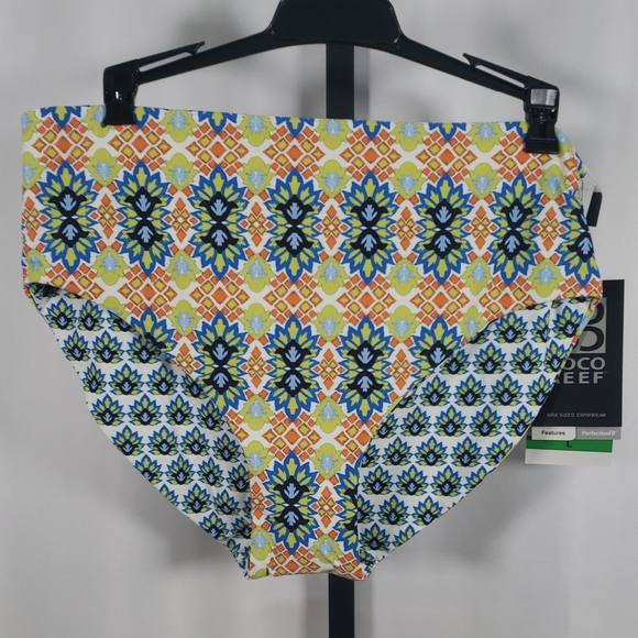 Coco Reef Verso High Waist Reversible Bikini Bottom - Grecian Tile - SZ L - NWT‎ - Picture 5 of 11